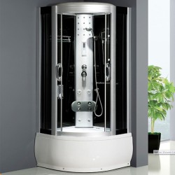 KABINA PRYSZNICOWA Z HYDROMASAŻEM I SAUNĄ WSH7102S 100x100 CM