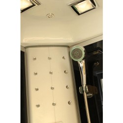 KABINA PRYSZNICOWA Z HYDROMASAŻEM I SAUNĄ WSH7102S 100x100 CM