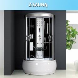 KABINA PRYSZNICOWA Z HYDROMASAŻEM I SAUNĄ WSH7128S 125x90 CM