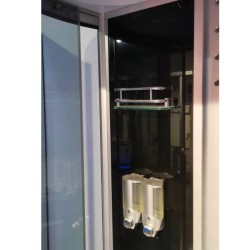 KABINA PRYSZNICOWA Z HYDROMASAŻEM I SAUNĄ WSH7128S 125x90 CM