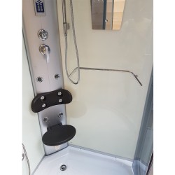 KABINA PRYSZNICOWA Z HYDROMASAŻEM I SAUNĄ WSH7180WS 80x80 CM