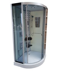 KABINA PRYSZNICOWA Z HYDROMASAŻEM I SAUNĄ WSH7180WS 80x80 CM