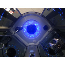 KABINA PRYSZNICOWA Z HYDROMASAŻEM LIMA 9911B BIAŁA 100x100 CM