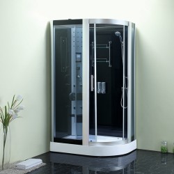 KABINA PRYSZNICOWA Z HYDROMASAŻEM MONAKO 9914R PRAWA CHROM 120x85 CM