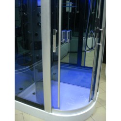 KABINA PRYSZNICOWA Z HYDROMASAŻEM MONAKO 9914R PRAWA CHROM 120x85 CM
