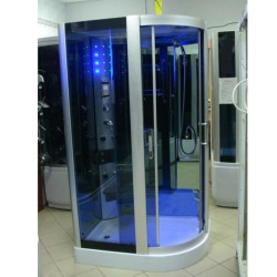 KABINA PRYSZNICOWA Z HYDROMASAŻEM MONAKO 9914R PRAWA CHROM 120x85 CM
