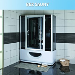 KABINA PRYSZNICOWA Z HYDROMASAŻEM SANDRA 9944A BIAŁA 145x85 CM