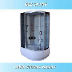 KABINA PRYSZNICOWA Z HYDROMASAŻEM WSH7106LW LEWA 120X80
