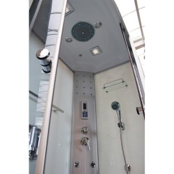 KABINA PRYSZNICOWA Z HYDROMASAŻEM WSH7106RW BIAŁA 120x80 CM