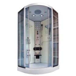 KABINA PRYSZNICOWA Z HYDROMASAŻEM WSH7180W BIAŁA 80x80 CM