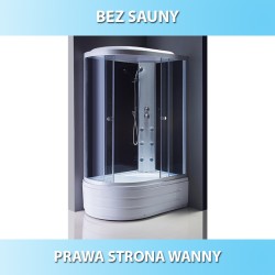 KABINA PRYSZNICOWA Z HYDROMASAŻEM WSH7306R PRAWA 120x80 CM