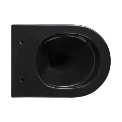 MISKA WC WISZĄCA RIMLESS MIZU-BL-RIM-03 CZARNA DESKA WOLNOOPADAJĄCA DUROPLAST