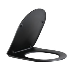 MISKA WC WISZĄCA RIMLESS MIZU-BL-RIM-03 CZARNA DESKA WOLNOOPADAJĄCA DUROPLAST