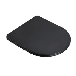 MISKA WC WISZĄCA RIMLESS MIZU-MTB-GL-RIM-03 CZARNA MAT DESKA WOLNOOPADAJĄCA DUROPLAST