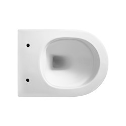 MISKA WC WISZĄCA RIMLESS MIZU-WH-GL-RIM-03 BIAŁA DESKA WOLNOOPADAJĄCA DUROPLAST