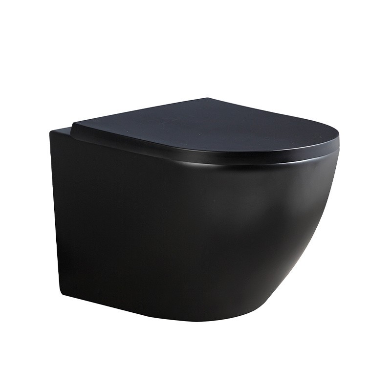 MISKA WC WISZĄCA RIMLESS PEAK-MTB-RIM-02 CZARNA MAT DESKA WOLNOOPADAJĄCA DUROPLAST MISKA WC WISZĄCA RIMLESS PEAK-MTB-RIM-02 CZARNA MAT DESKA WOLNOOPADAJĄCA DUROPLAST