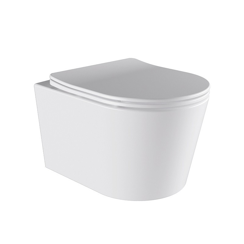 MISKA WC WISZĄCA TORNADO ELITE-WH-03 BIAŁA DESKA WOLNOOPADAJĄCA DUROPLAST MISKA WC WISZĄCA TORNADO ELITE-WH-03 BIAŁA DESKA WOLNOOPADAJĄCA DUROPLAST