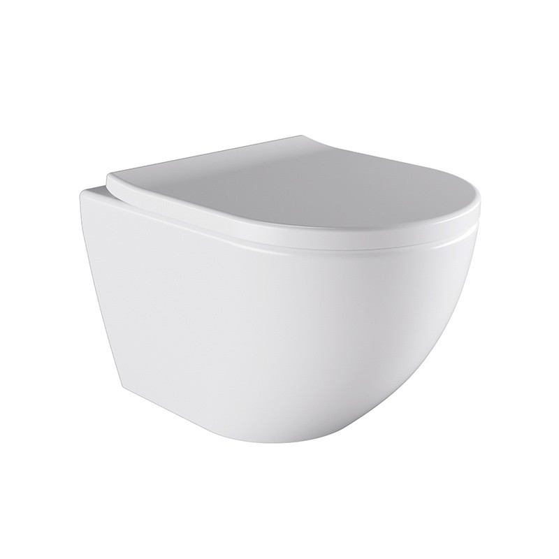 MISKA WC WISZĄCA TORNADO NERO-WH-02 BIAŁA DESKA WOLNOOPADAJĄCA DUROPLAST MISKA WC WISZĄCA TORNADO NERO-WH-02 BIAŁA DESKA WOLNOOPADAJĄCA DUROPLAST
