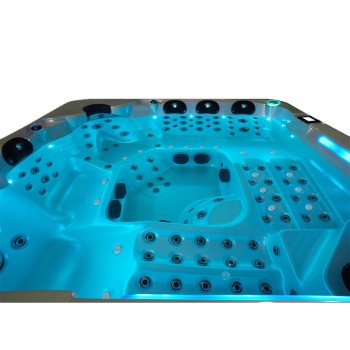JACUZZI OGRODOWE WANNA SPA743R 220x220 Biała perła obudowa szara