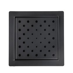 ODPŁYW LINIOWY KWADRATOWY DL06 CIRCLE G7 CZARNY 15x15 CM