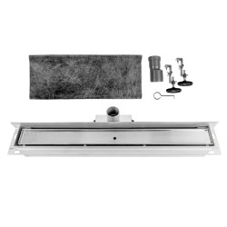 ODPŁYW LINIOWY ŚCIENNY DL04 MURAL SATIN 100 CM