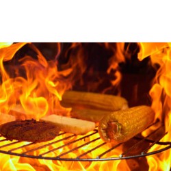 PALEŃISKO GRILL OGRODOWY WĘGLOWY Z POKRYWĄ VL11 CZARNE