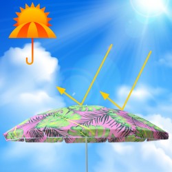 PARASOL PLAŻOWY OGRODOWY BALKONOWY KORAL 1C 180 CM