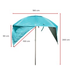 PARASOL PLAŻOWY OGRODOWY BALKONOWY TRITON 1A NIEBIESKI 180 CM