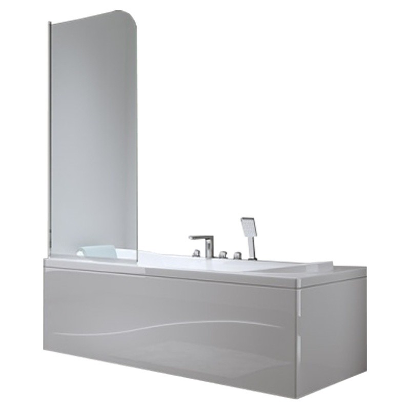 PARAWAN NAWANNOWY PR01 CHROM 70x140 CM 6 MM PARAWAN NAWANNOWY PR01 CHROM 70x140 CM 6 MM