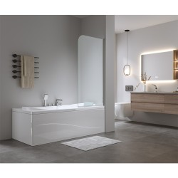 PARAWAN NAWANNOWY PR01 CHROM 70x140 CM 6 MM