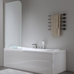 PARAWAN NAWANNOWY PR01 CHROM 70x140 CM 6 MM