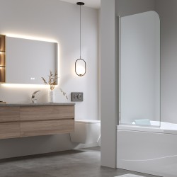 PARAWAN NAWANNOWY PR01 CHROM 70x140 CM 6 MM