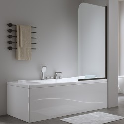 PARAWAN NAWANNOWY PR01 CZARNY 80x140 CM 6 MM