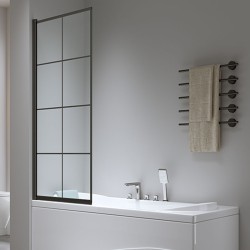 PARAWAN NAWANNOWY PR02 CZARNY 80x140 CM 6 MM