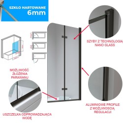 PARAWAN NAWANNOWY PR04 ZŁOTY 100x140 CM 6 MM