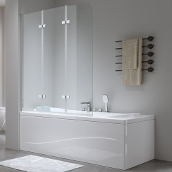 PARAWAN NAWANNOWY PR05 CHROM 120x140 CM 6 MM