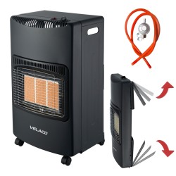 PIECYK GAZOWY DOMOWY GRZEJNIK GAZOWY NA BUTLĘ WĄŻ+REDUKTOR ECO-ONE MOC 4200 WAT