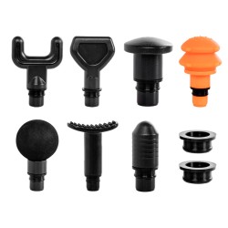 PISTOLET DO MASAŻU MOCNY MASAŻER DO PLECÓW CIAŁA MASSAGE GUN 100W + 8 KOŃCÓWEK RP08