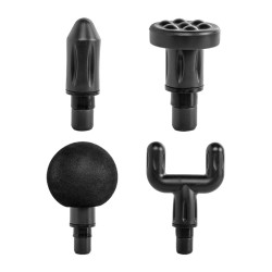 PISTOLET DO MASAŻU MOCNY MASAŻER DO PLECÓW CIAŁA MASSAGE GUN 80W + 4 KOŃCÓWEK RP07