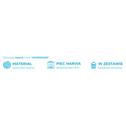 SAUNA FIŃSKA WYSOKOTEMPERATUROWA Z PIECEM BODO4/HARVIA 6KW 4-5 OSOBOWA 150x150 CM