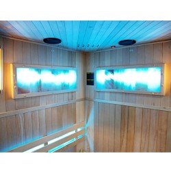 SAUNA FIŃSKA WYSOKOTEMPERATUROWA Z PIECEM KEMI2/HARVIA 3,5KW 1-2 OSOBOWA 120x120 CM