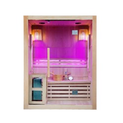 SAUNA FIŃSKA WYSOKOTEMPERATUROWA Z PIECEM KEMI3/HARVIA 4,5KW 3-4 OSOBOWA 150x120 CM