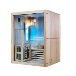 SAUNA FIŃSKA WYSOKOTEMPERATUROWA Z PIECEM KEMI3/HARVIA 4,5KW 3-4 OSOBOWA 150x120 CM