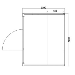 SAUNA FIŃSKA WYSOKOTEMPERATUROWA Z PIECEM KEMI3/HARVIA 4,5KW 3-4 OSOBOWA 150x120 CM