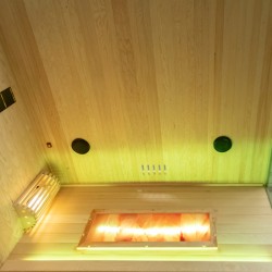 SAUNA FIŃSKA WYSOKOTEMPERATUROWA Z PIECEM LARK5/HARVIA 6KW 4-5 OSOBOWA 180x160 CM