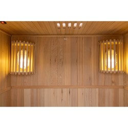 SAUNA FIŃSKA WYSOKOTEMPERATUROWA Z PIECEM OSLO1/HARVIA 3,5KW 1-2 OSOBOWA 120x105 CM