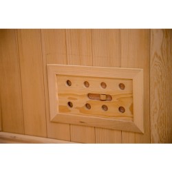 SAUNA FIŃSKA WYSOKOTEMPERATUROWA Z PIECEM OSLO1/HARVIA 3,5KW 1-2 OSOBOWA 120x105 CM
