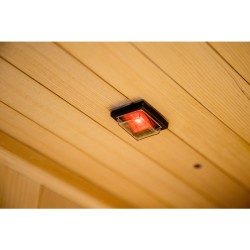 SAUNA FIŃSKA WYSOKOTEMPERATUROWA Z PIECEM OSLO1/HARVIA 3,5KW 1-2 OSOBOWA 120x105 CM