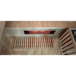 SAUNA KOMBO INFRARED/FIŃSKA HELSI1 Z PIECEM 6kW 4-5 OSOBOWA 180x160 CM 2w1