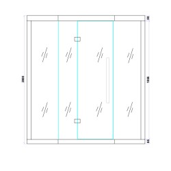 SAUNA KOMBO INFRARED/FIŃSKA MOSS1 Z PIECEM 6kW 4-5 OSOBOWA 150x150 CM 2w1